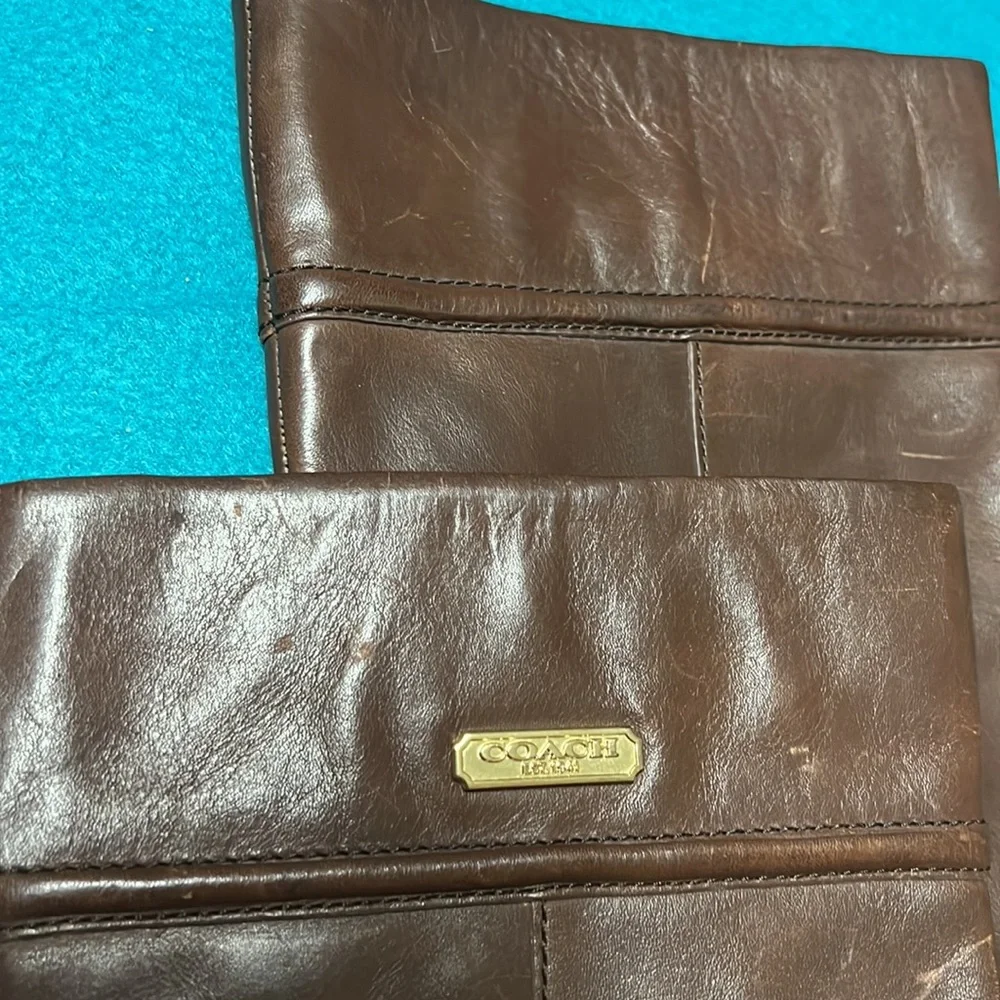 Coach Riding Boots Chocolate Brown Size 6